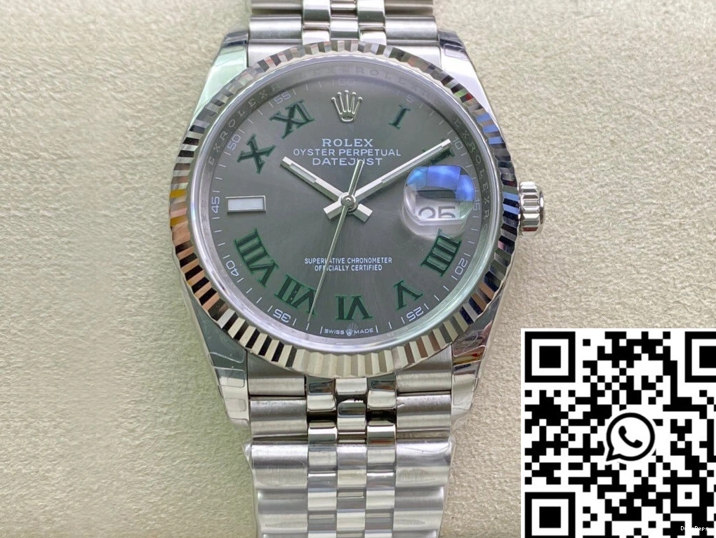 36MM Factory Datejust M126234-0045 Dial EW Rolex Grey 1101